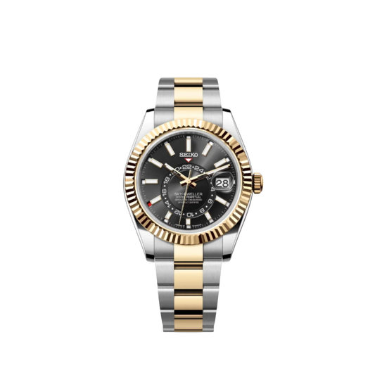 SEIKOJUST - SKY DWELLER TWO TONE BLACK DIAL