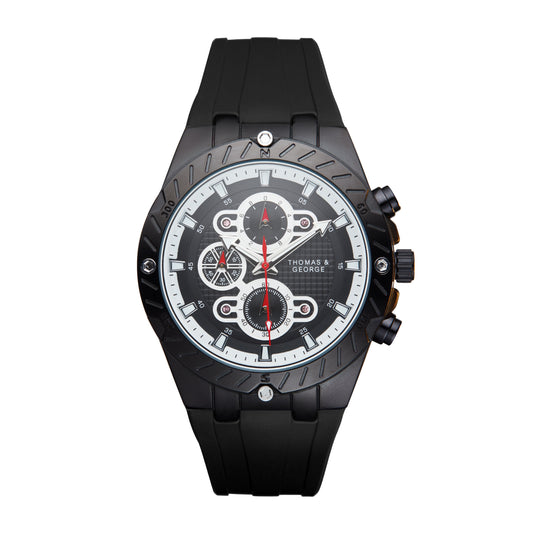 Thomas & George Kingston Edition Armbanduhr in Schwarz - Stilvoll und Zeitlos