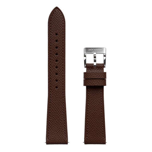 20mm Epsom Dark Brown Strap