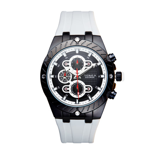 Thomas & George Kingston Edition Armbanduhr in Weiß – Edles Design & Präzision gebraucht