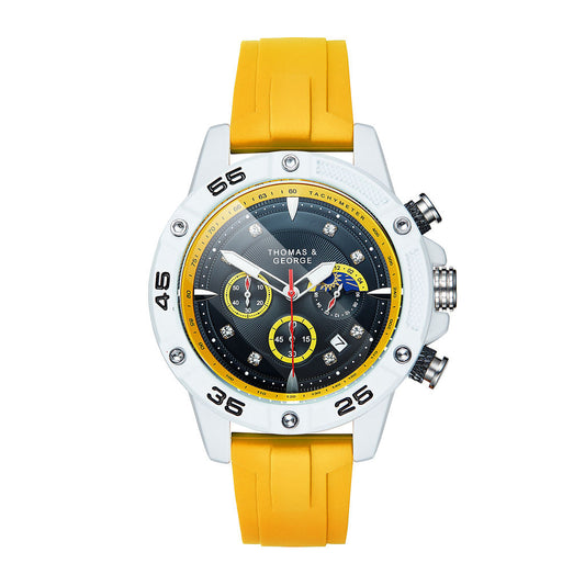 Montre Thomas & George Madrid Édition Jaune - Élégance et Style Assurés