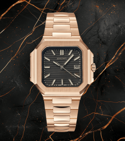 Seiko Mod Cubitus Rose Gold Black