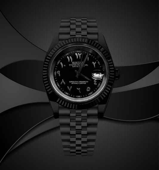 Seiko Mod Datejust "Black Panther" Arabic