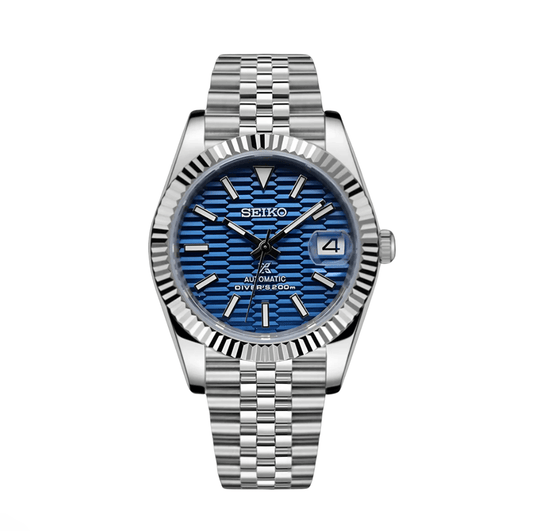 Seiko Mod Datejust Ice Blue