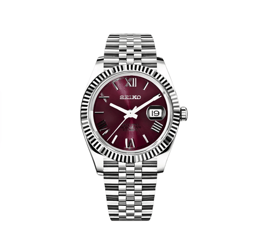 Seiko Mod Datejust Roman Purple