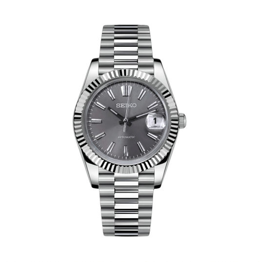 Seiko Mod Datejust Sunburst Grey (President)