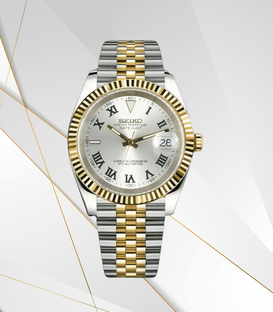 Seiko Mod Datejust Two-Tone Wimbledon