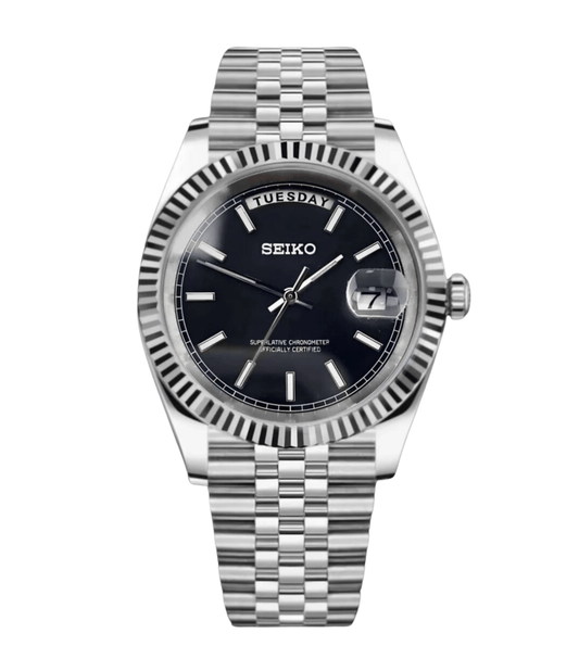 Seiko Mod Day-Date Classic Black