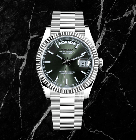 Seiko Mod Day-Date Classic Olive Green