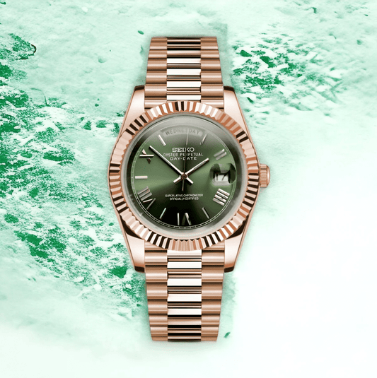 Seiko Mod Day-Date Mint Green