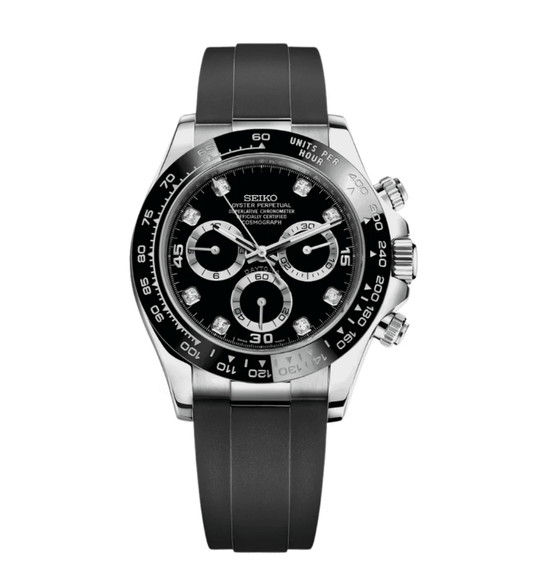 Seiko Mod Daytona Black Gem
