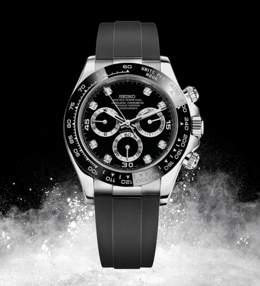 Seiko Mod Daytona Black Gem