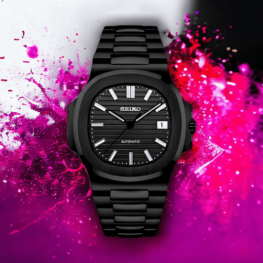 Seiko Mod Nautilus All Black