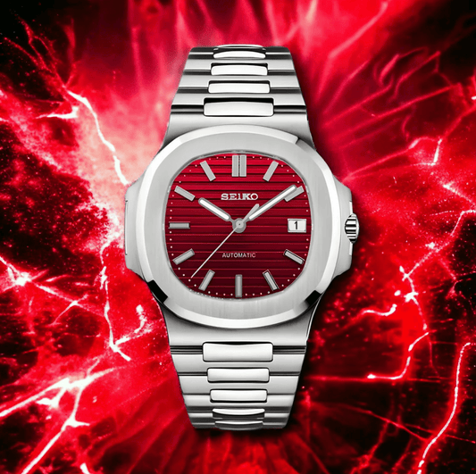 Seiko Mod Nautilus Red Velvet