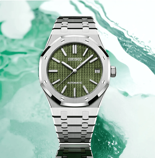Seiko Mod Royal Oak Olive Green