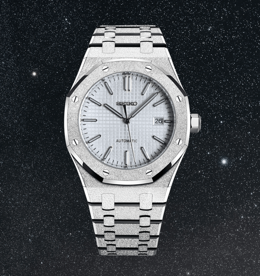 Seiko Mod Royal Oak White Iced