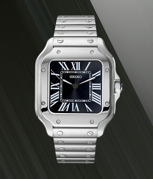 Seiko Mod Santos Classic Black
