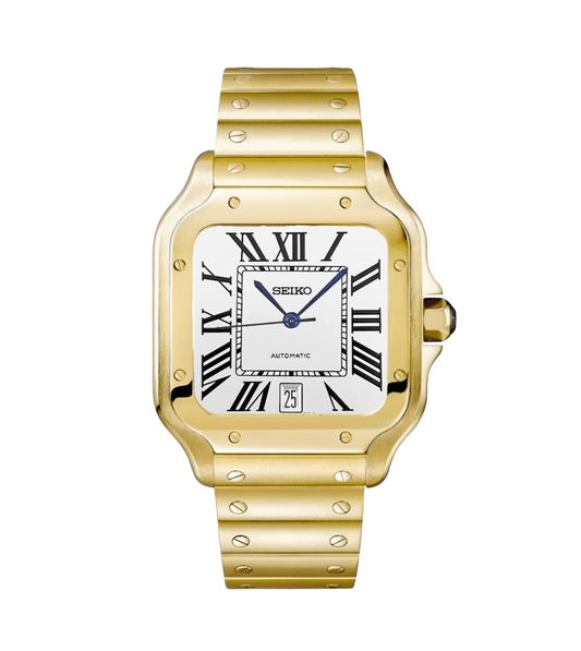 Seiko Mod Santos Classic Gold