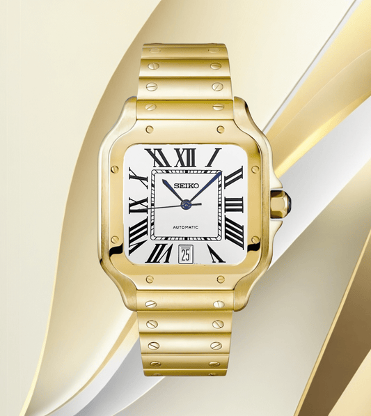 Seiko Mod Santos Classic Gold