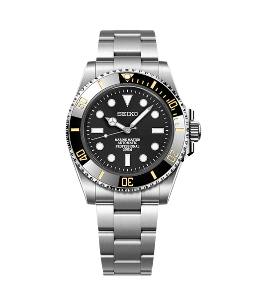 Seiko Mod Submariner Black Volt (No Date)
