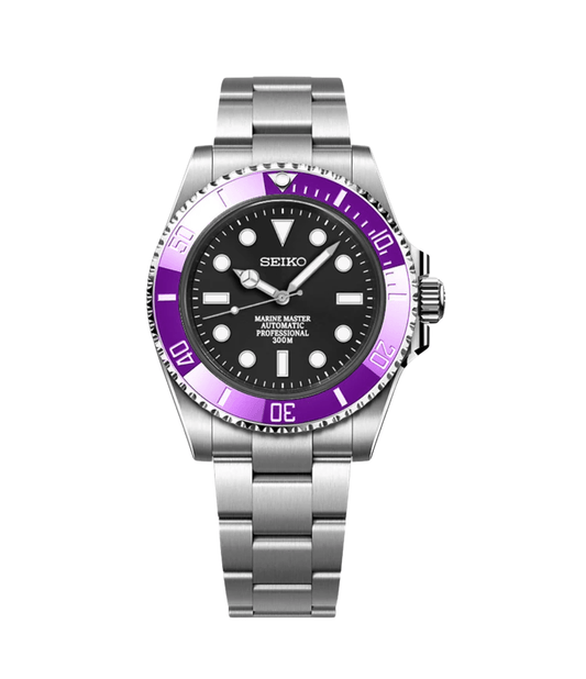 Seiko Mod Submariner Purple Surge (No Date)