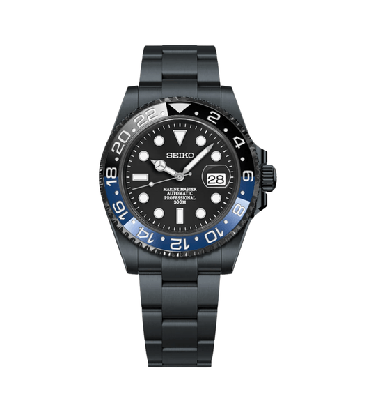 Seiko Mod Submariner Stealth Batman