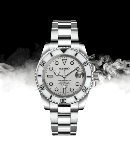 Seiko Mod Submariner White